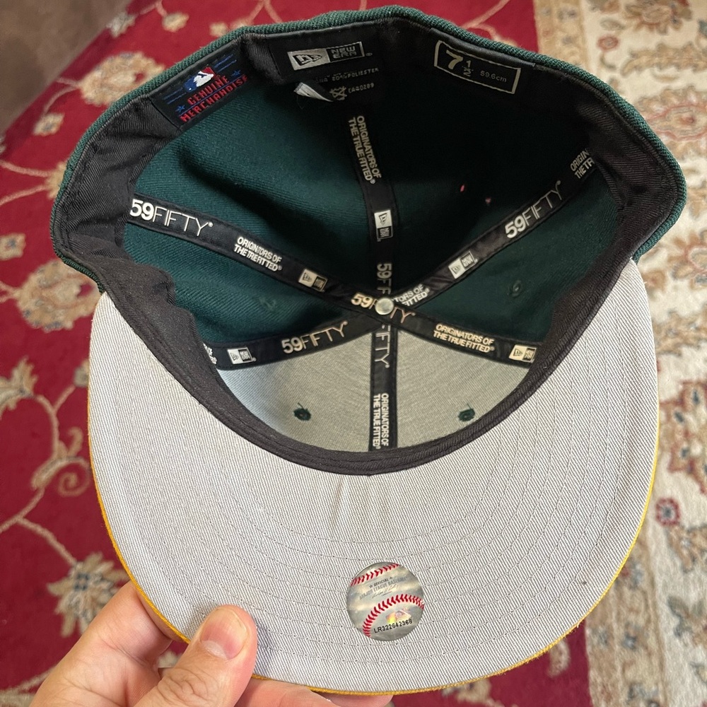 Giants Green and Yellow Baseball Cap size 7 1/2 - Picture 3 of 4